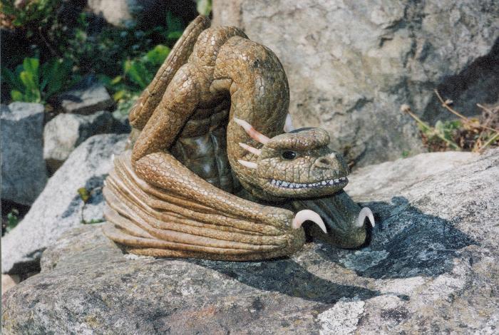 Soapstone Dragon Sculpture