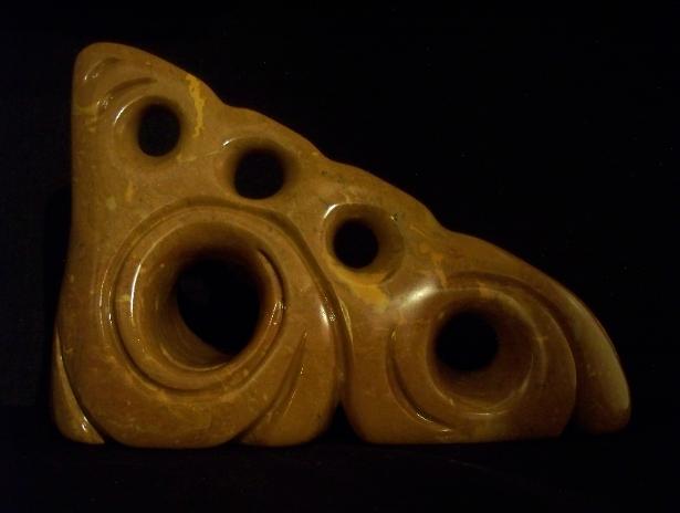 abstract sculpture in stone