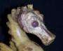 Golden Seahorse Sculpture ~ $700