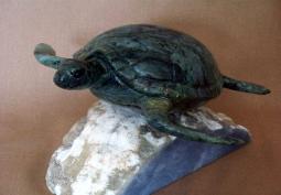 Jade Sea Turtle ~ Commissioned Sculpture